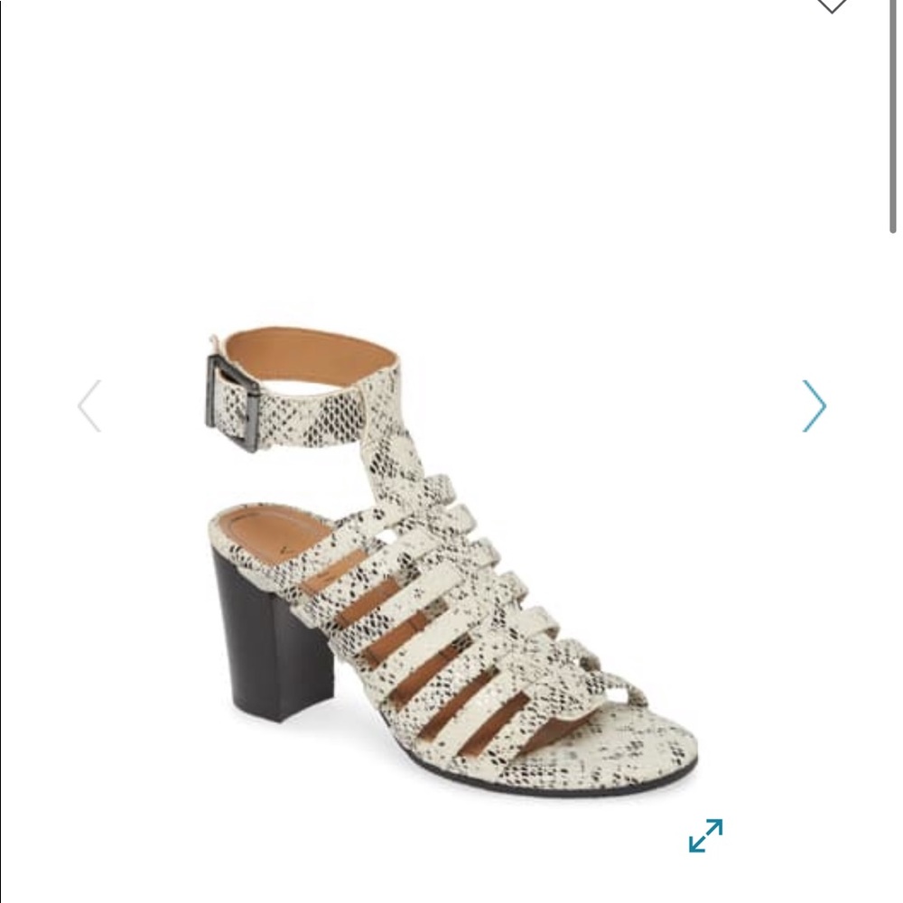 Vionic Sami Caged Block Heel Sandals Snake Nwot - image 8